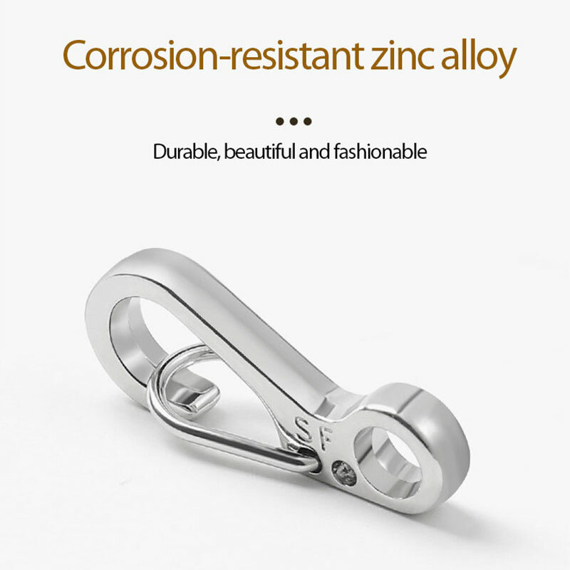 1/2/3PCS Mini Carabiner Clips Zinc Alloy Keychain Spring Snap Hook Simple Spring Hanging Buckles Hanging Key Chain Portable Key