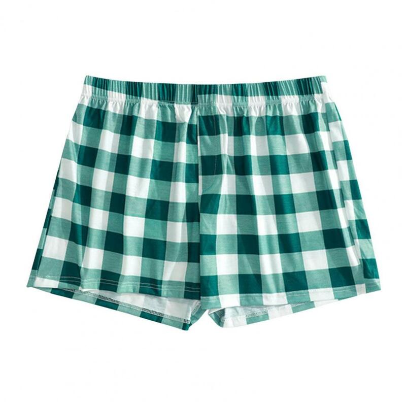 Unisex Shorts Plaid Print Pyjama Shorts für Frauen Männer Lounge Bottoms für Nachtwäsche lose Micro Shorts