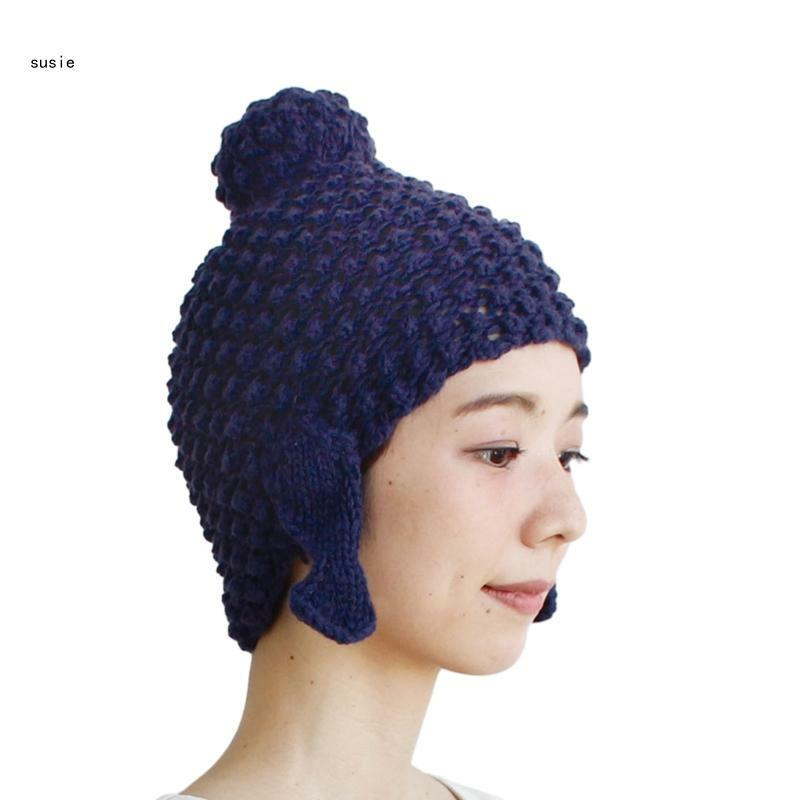 Mũ len đan mùa đông X7YA dành cho thanh thiếu niên Giữ ấm Bảo vệ Mũ chống gió