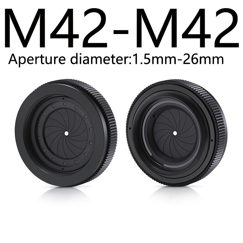 1PCS Blende Einstellbar 1,5-29mm Irisblende M30 zu M37 M42 zu M42 CS zu C Kamera objektiv Modul Adapter Ring