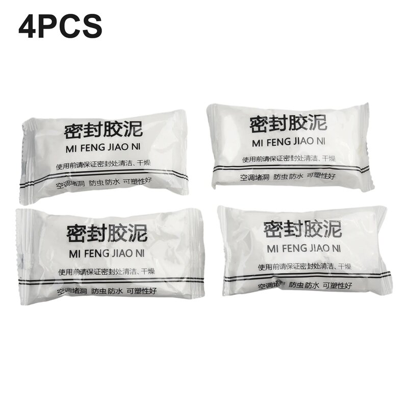 1/4pcs Wall Hole Sealing Cement Clay Sealant Cover Cracks Waterproof Repair Pipe Air Conditioning Hole Plugging Glue