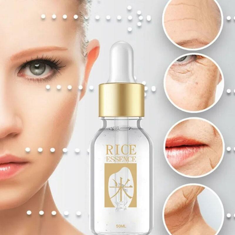 15cm White Rice Whitening Serum Face Moisturizing Firm Bright Cream Anti Wrinkle Anti Aging Face Fine Lines Acne Treatment Skin