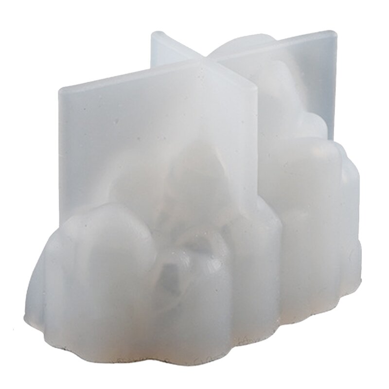 18 estilos de adorno de racimo de hielo, molde de racimo de cristal epoxi Diy, piedra de rocalla, cristal de hielo, pilar de vela, molde de silicona
