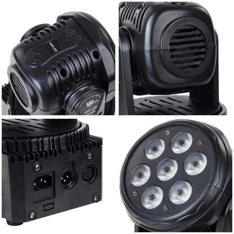 XPCLEOYZ-Mini luz LED de cabeza móvil para dj, Bola de discoteca de 14 canales, 7x12wrgbw, Envío Gratis