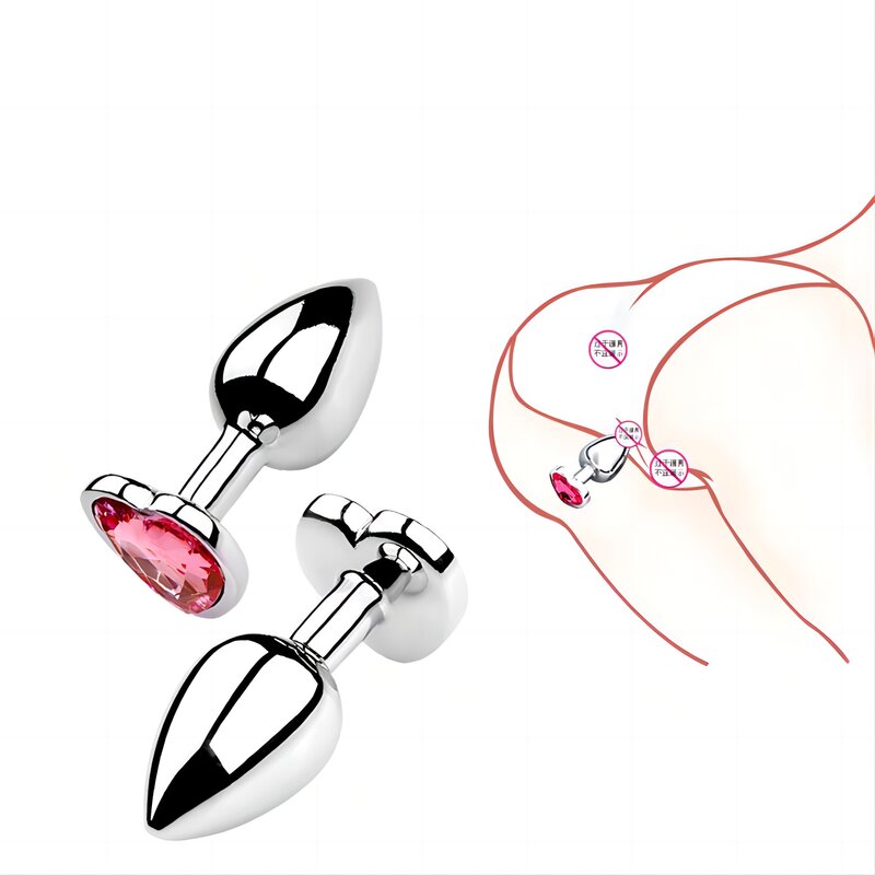 Mini Sexy Jelly Color Metal Anal Plug Anal Dilator for Adult Men and Women Fun Flirting Masturbation Masturbation Adult Toys Gay
