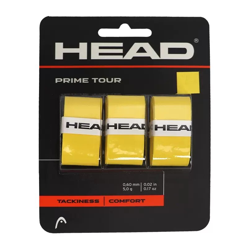 Накладка для теннисной ракетки HEAD Prime, нескользящая клейкая лента из полиуретана, специальная ручка