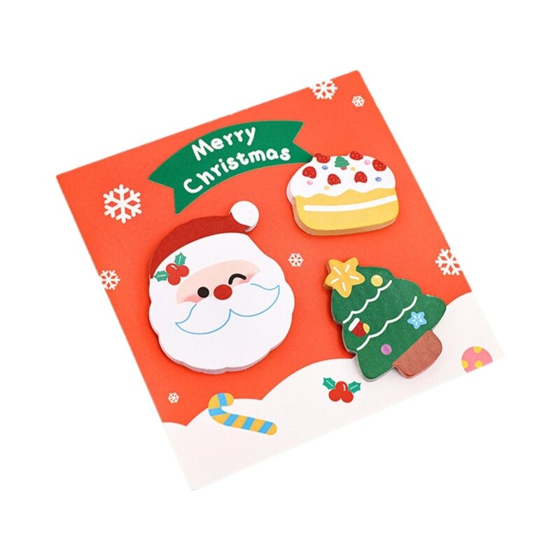 Christmas Sticky Notes Min Note Paper Self-ashesive 20 Sheets/Pad for Student Kid Reward Christmas Stocking Dropship