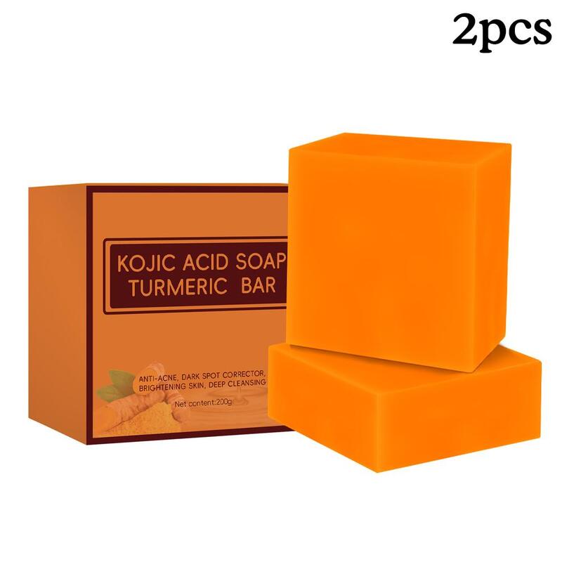 100g Turmeric Soaps Natural Handmade Soap For Clean Cutin And Oil Control Skin Care R5X9