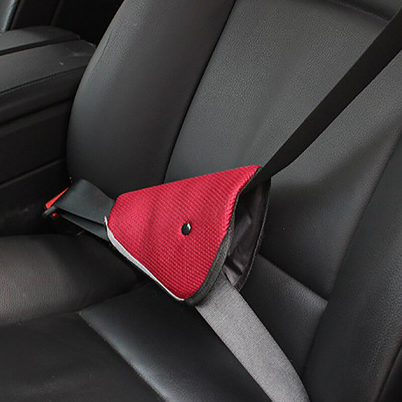 Удобный треугольный защитный чехол для детей, сетчатый дышащий чехол для ремня безопасности автомобиля, регулируемый треугольный защитный чехол