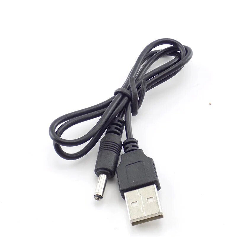 3.5mm Mirco USB Charging Cable DC Power Supply Adapter Charger Flashlight for Head lamp Torch light 18650 Rechargeable Battery