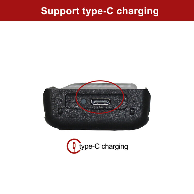 KG-UV9D Plus Remplacement Batterie Type-C Charge 7.4V 3200mAh Haute Capacité Batterie pour KG-UV9D KG-UV2Q/KG-UV9DMate WalkieTalkie