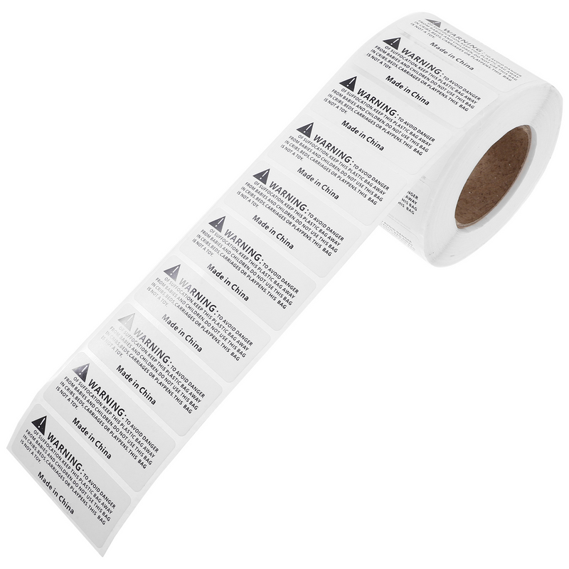 Etichette di avvertimento per il soffocamento da 1000 pezzi adesivi autoadesivi per l'avvertimento del soffocamento adesivi per la spedizione