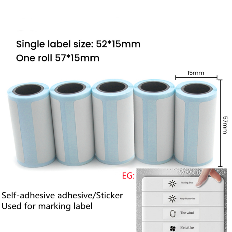 57MM Rolls Printing Paper For Mini Printer Kids Instant Print Camera Thermal Label Self-adhesive Sticker Paper Print Photo Note