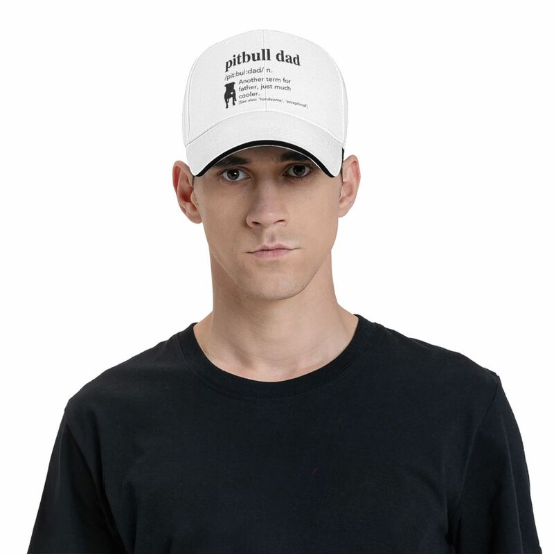 Gorras de béisbol de Pitbull, sombreros Unisex con visera, definición de papá
