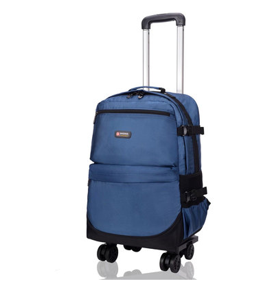 남자 여행 트롤리 가방 여행을위한 바퀴 달린 배낭 옥스포드 여성 롤링 가방 바퀴 여행 수하물 롤링 배낭 가방 가방