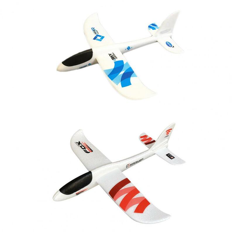 Mainan terbang pesawat lempar tangan ringan mainan luar ruangan yang menyenangkan untuk anak-anak pesawat Glider pesawat busa lingkungan aktif