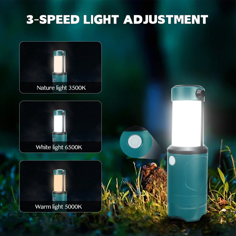 Cordless 900LM Max Led Portable Lamp for Bosch 12V Compatible with Li-ion Battery Emergency Light