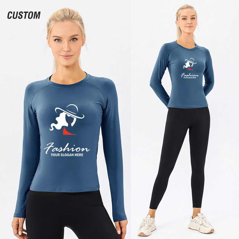 Custom Fitness Yoga Top Gym Top Sportkleding Persoonlijkheid Maatwerk Vrouwen Yoga Shirts Sport Top Diy Gym Vrouwelijke Running T shirt