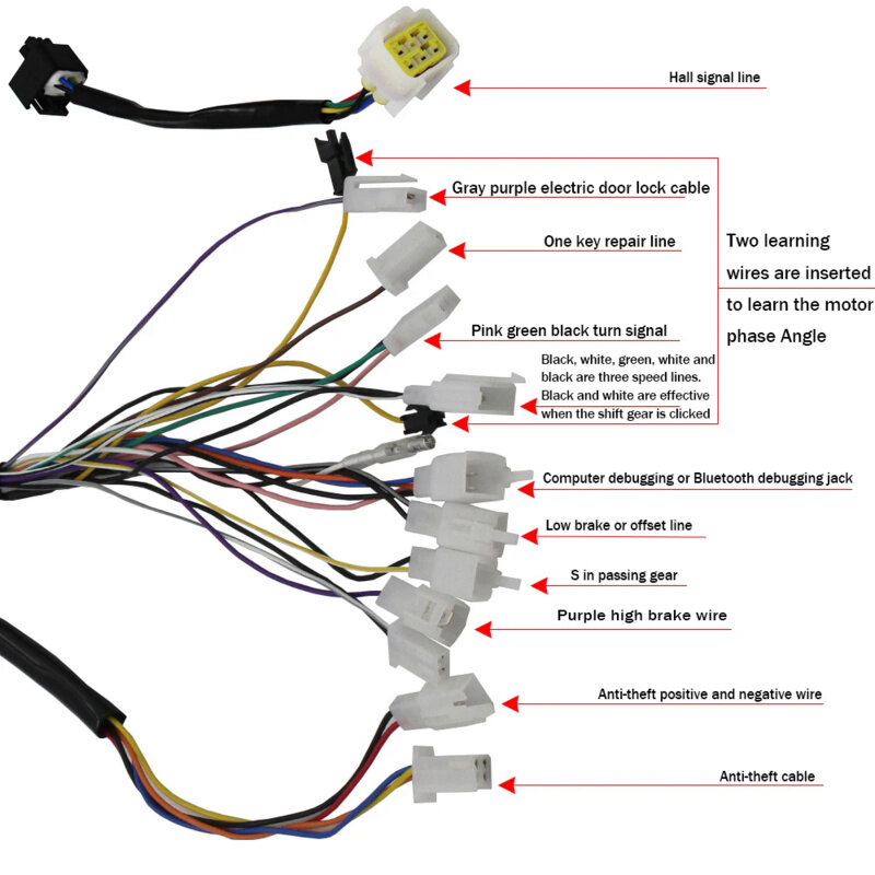 VOTOL-arnés de Cable para controlador de patinete eléctrico, EM25, EM30, EM50, EM100, EM150, EM50-4, EM80, GTS SP, 7235, 7255, 72350