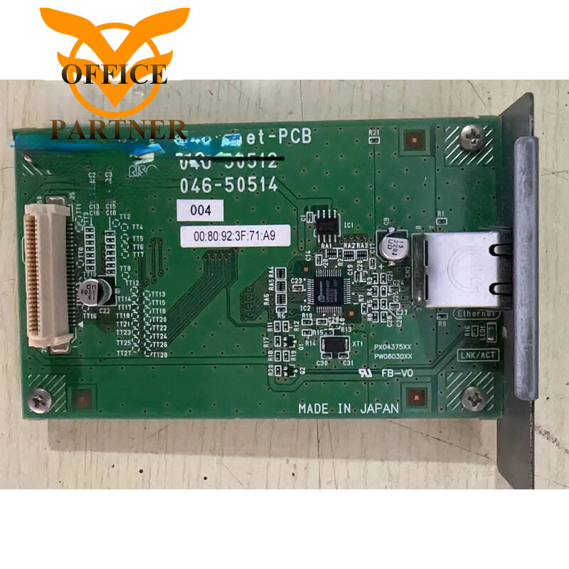 Ethernet-placa PCB Original para Riso EZ piezas, placa no nueva, 2 S-9122, 046-50514