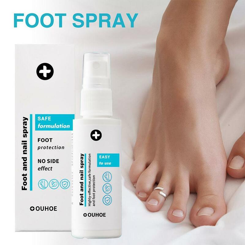 Spray naturel de soins des pieds, 30ml, désodorisant, podiatrie, anti-fissure, élimination de la fréquence, expectorateur de peau, nettoyage, nouveau