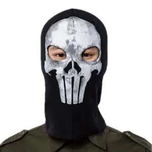 Ghost-最初のチェックキット、ハロウィーンのコスマスク、セキュリティ保護、ヘッドギア