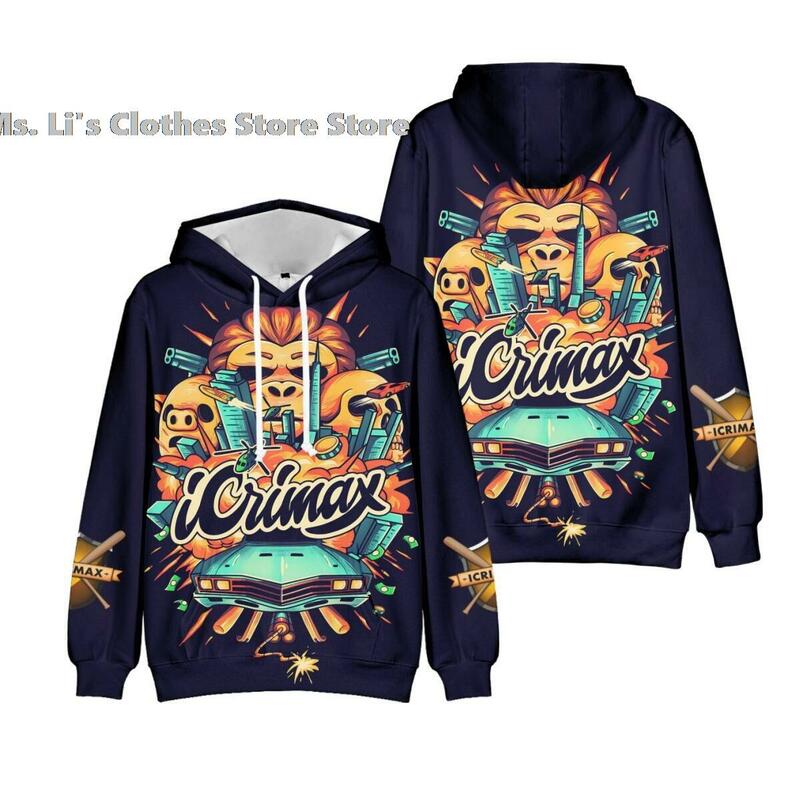 Icrimax Merch Hoodie Sweatshirts Unisex Pullover Hip Hop Streetwear Teenage Hoodies Hot Sale Kids Clothes 2022 Outwear