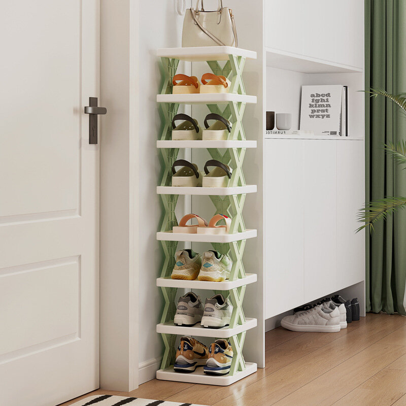 Plastic shoe rack, multi-layer storage shoe cabinets, household dormitory shoe shelves