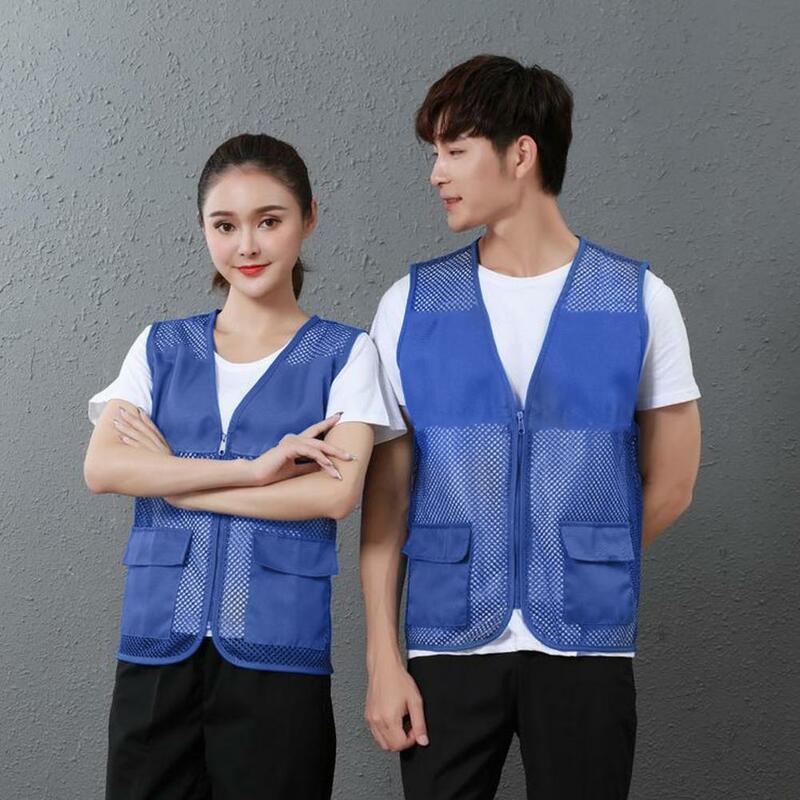 Popular Work Vest  Sleeveless Breathable Work Waistcoat  Casual Men Women Work Vest Jacket