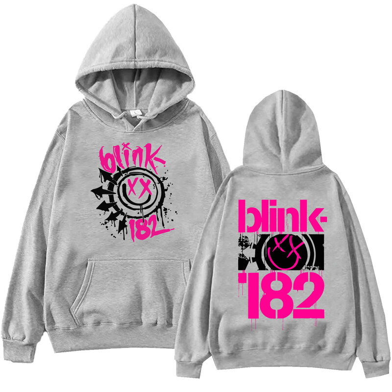 Blink 182 The World Tour 2024 Hoodie Harajuku Hip Hop Pullover atasan Sweatshirt hadiah penggemar