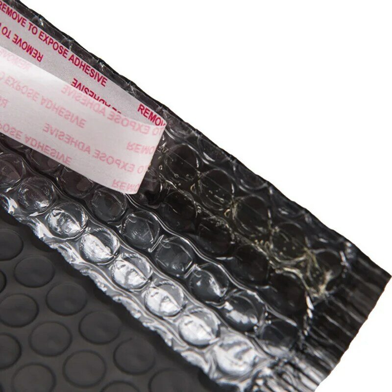 50 Stück schwarze Bubble Mailer gepolsterte Poly Umschläge Verpackung für Business Bubble Mailer Versand Druck verschluss beutel Plastik hüllen