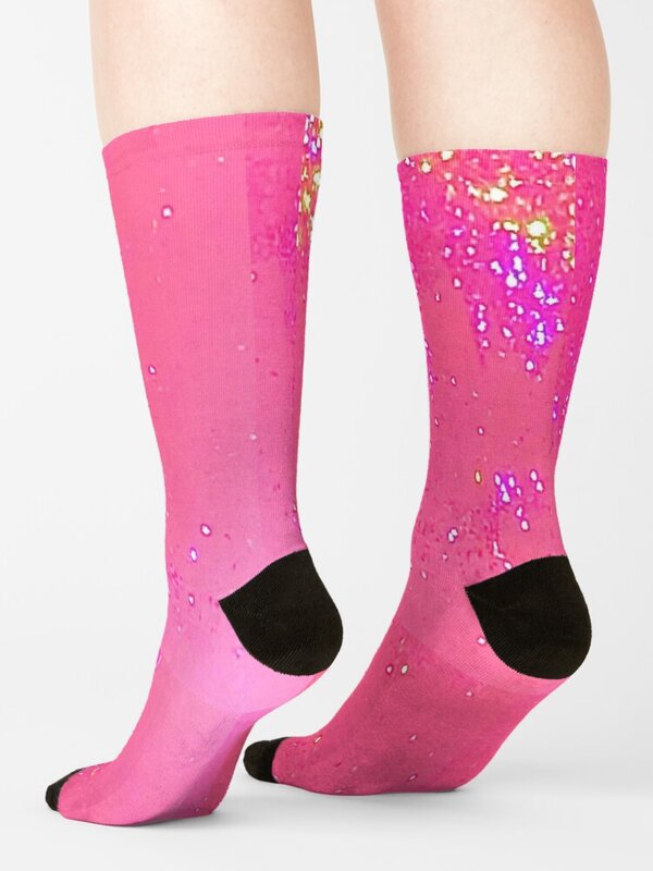 Pink Sparkle Socks Thermal man winter custom Boy Child Socks Women's