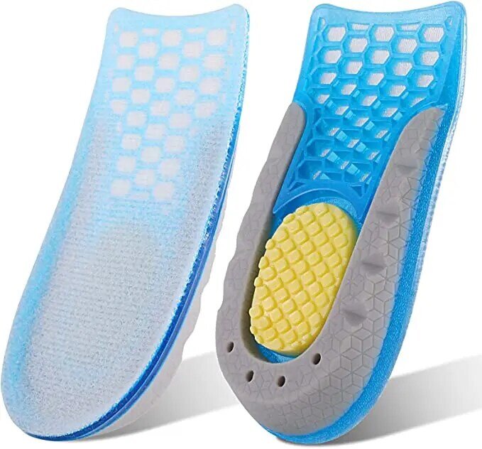 1 Pair Insole Height Increase Nonslip Shock-absorption Adults Heel Unisex Sneakers Shoes Comfortable Support Taller