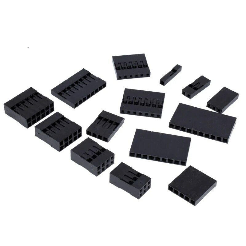 50/100Pcs Lot Dupont Connector Shell 2PIN ~ 25PIN Dupont Draad Behuizing Enkele/Dubbele Rij 2.54Mm pitch Connector Door Gat Shell