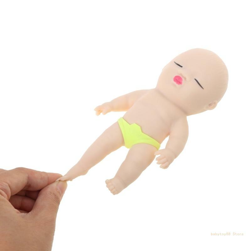 Y4ud brinquedo alívio do estresse para adulto mão squeeze tpr bebê boneca brinquedo squeeze fidgets pitada brinquedo crianças