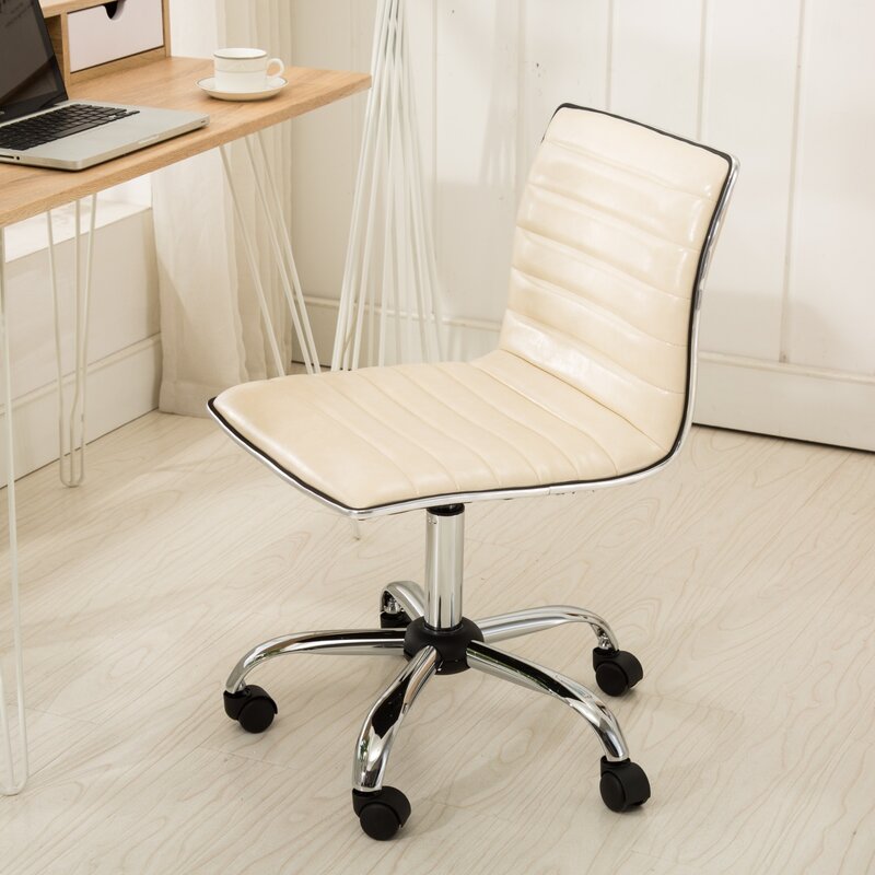 Adjustable Fremo Chromel Beige Office Chair with Air Lift for Enhanced Comfort and Support