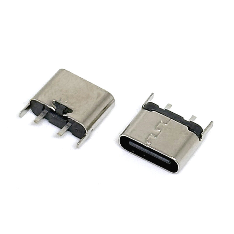 Konektor Data Tipe C USB 3.1 2 Pin, konektor tipe-c soket SMD DIP Female Jack UNTUK PCB arus tinggi, konektor Transfer Data Port pengisian daya
