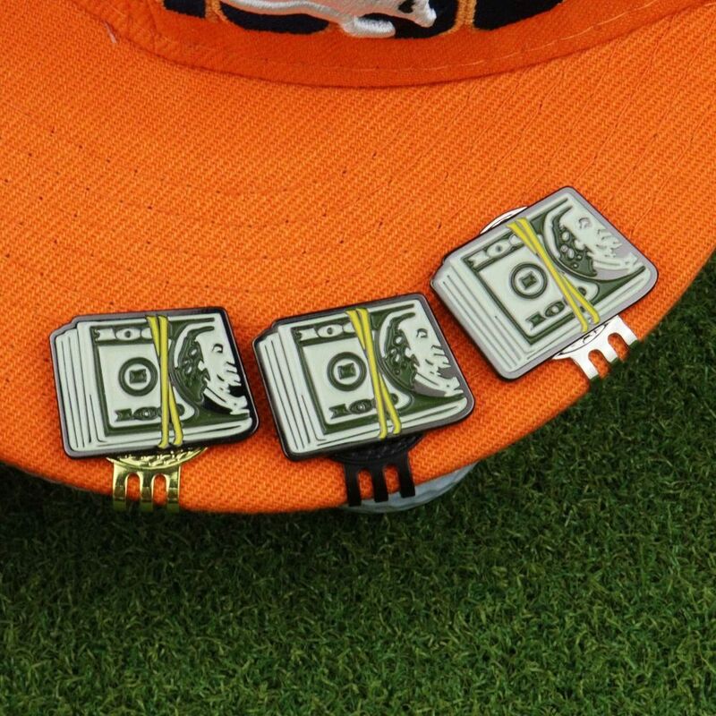 Зажим для шляпы для гольфа, шариковый маркер, зажим для шляпы, магнитный зажим для шляпы для клюшек, легко снимается, зажим для шляпы для гольфа в долларах США