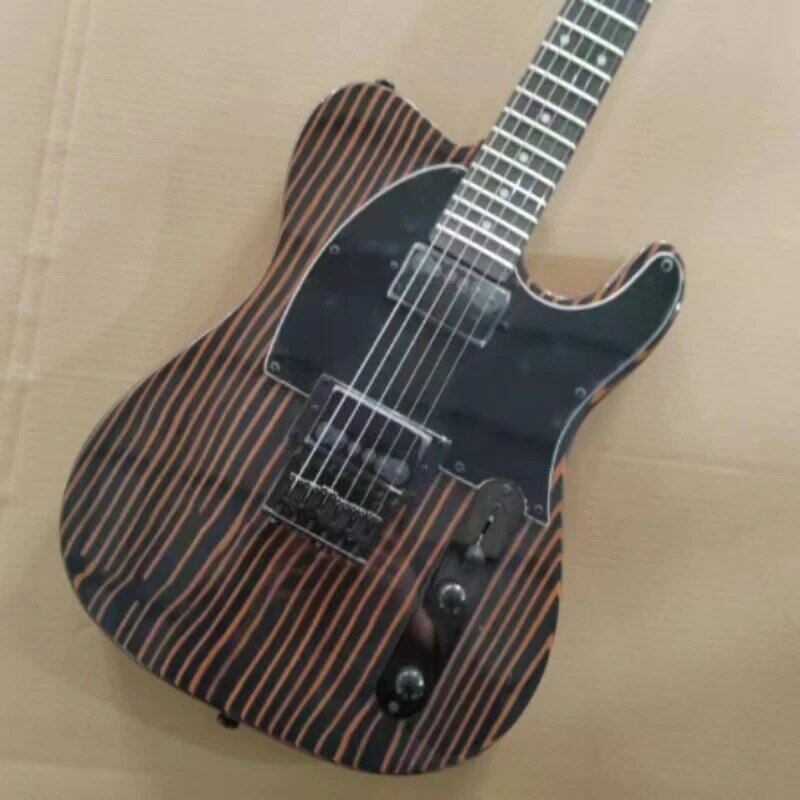 Zebra wooden TL guitar, a classic model with personality, welcome to buy, support customization