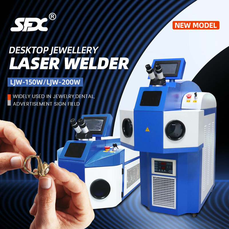 SFX 150W biżuteria maszyna do zgrzewania punktowego spawarka laserowa ręczna spawarka laserowa bez metalu wysyłka usa wysyłka