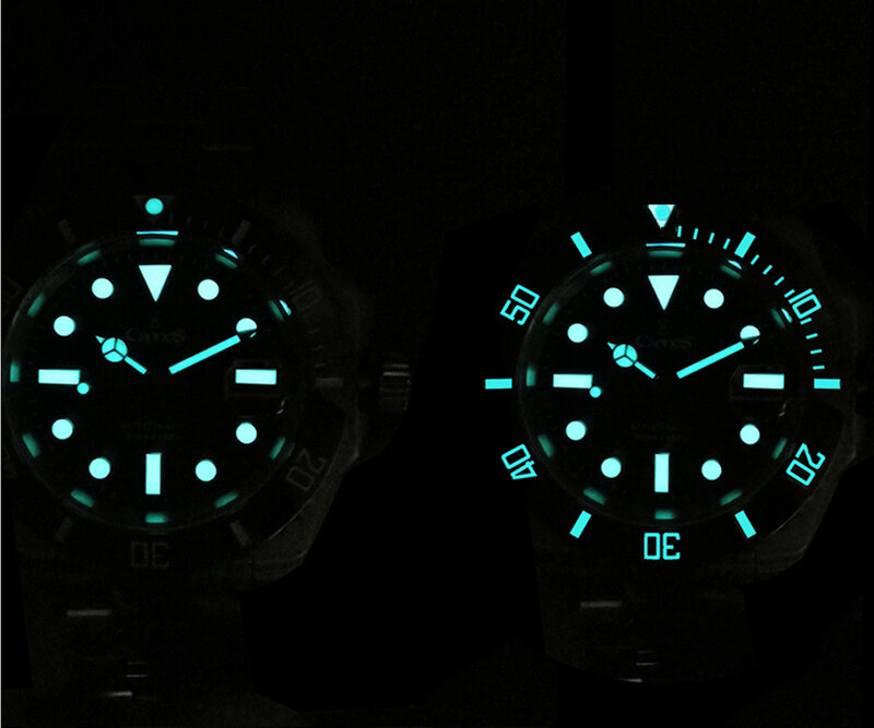 Cronos 200M Diving Men Watch acciaio inossidabile lunetta rotante in ceramica zaffiro cristallo PT5000 orologi meccanici automatici