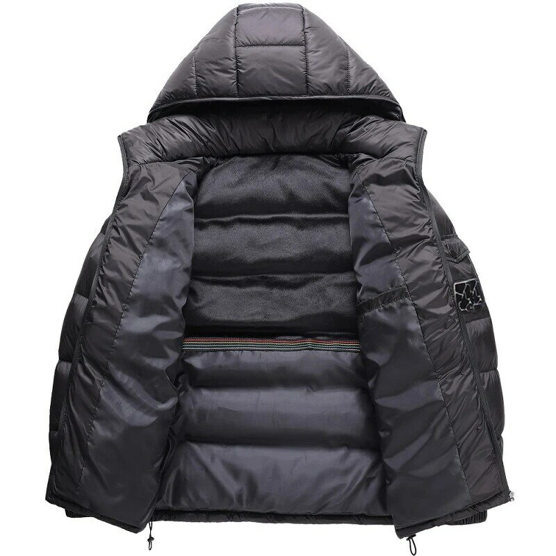 새로운 남성 겨울 따뜻한 두꺼운 윈드 브레이커 자켓 코트 Parkas Mens 가을 패션 브랜드 분리형 후드 방수 자켓 Parkas Men