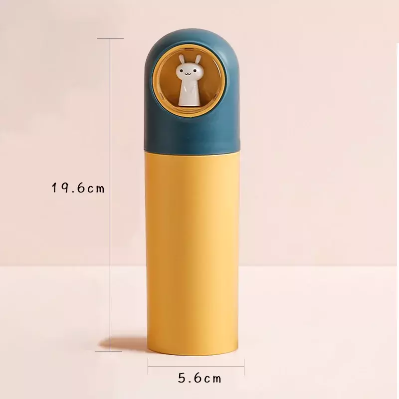 Cute Portable Toothbrush Holder Box Travel Toothbrush Cup Mouthwash Cup Toothpaste Storage Container Bathroom Outdoor Supplies