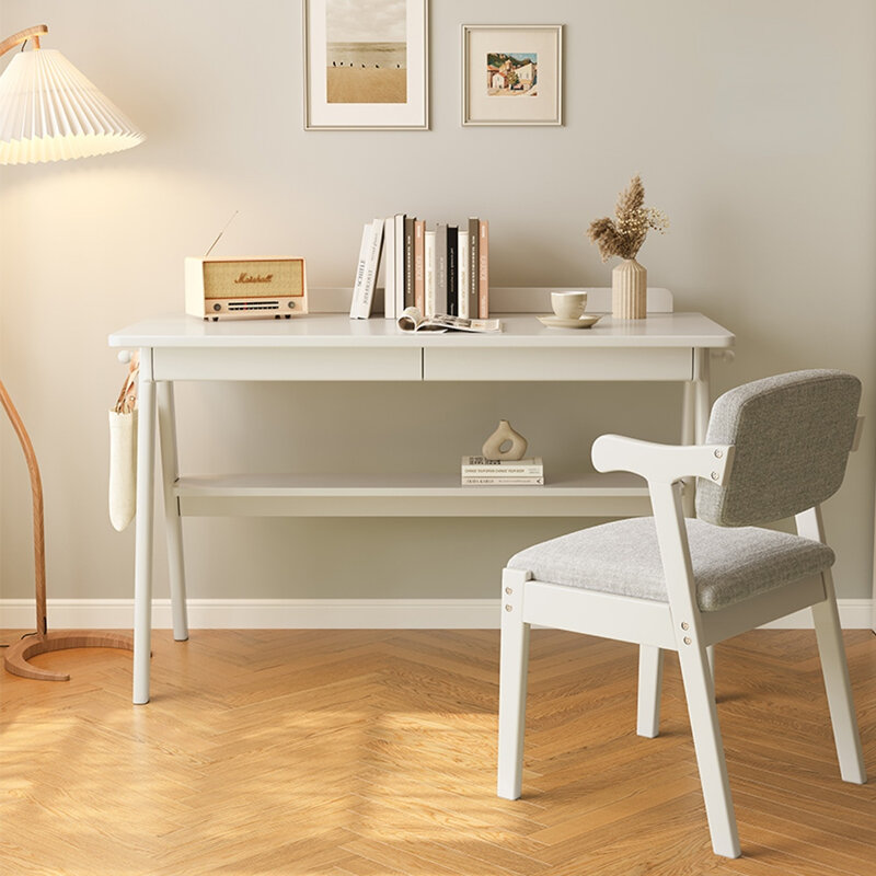 Nordic solidna drewniane biurko proste domowe biurko komputerowe sypialnia ławka szkolna ekonomiczne małe biurko