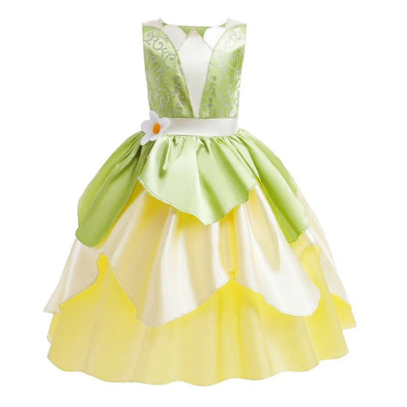 Children Birthday Party Clothing Role Play Costume Girls Princess Cinderella Snow White Elsa Jasmine Rapunzel Ball Gown Fantasy