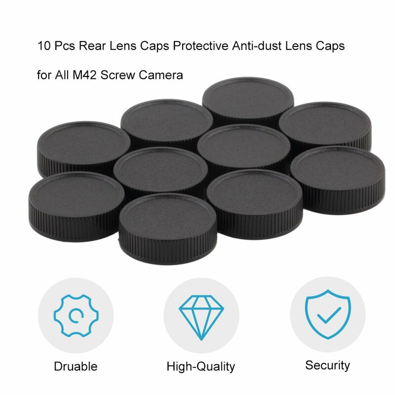 10pcs M42 Rear Lens Cap M 42 Cover Dust Cover Screw Rear Len Cap Protective Anti-dust rear cap for all M42 lens