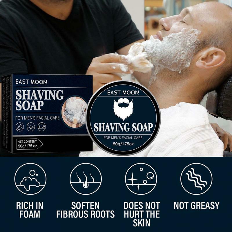 Umiarkowane wysokiej jakości męskie mydło do golenia twarz przed uszkodzeniem golarki pachnące krem do golenia narzędzie jak z salonu mydło do golenia bezpieczne