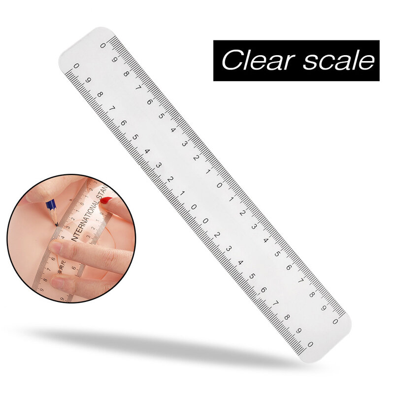 Universal 1pc Semi Permanent Makeup Guide Ruler Measure Tools Eyebrow Stencil Template Grooming Brow Shaping Styling