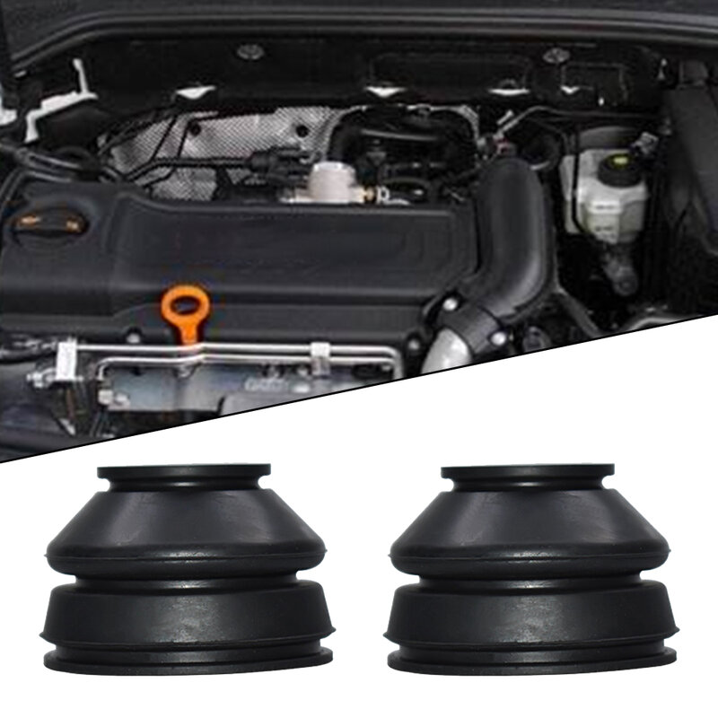2pcs 18x40x32mm Black Rubber Ball Joint Dust Cover Suspension Replacement Rubber-Boot To Help Eliminate Pulls Minimizing Wear