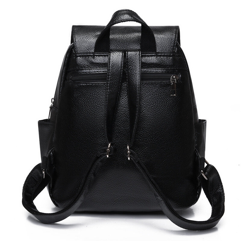 Женская сумка через плечо, модный простой рюкзак из мягкой кожи, вместительная удобная женская сумка, новинка 2022